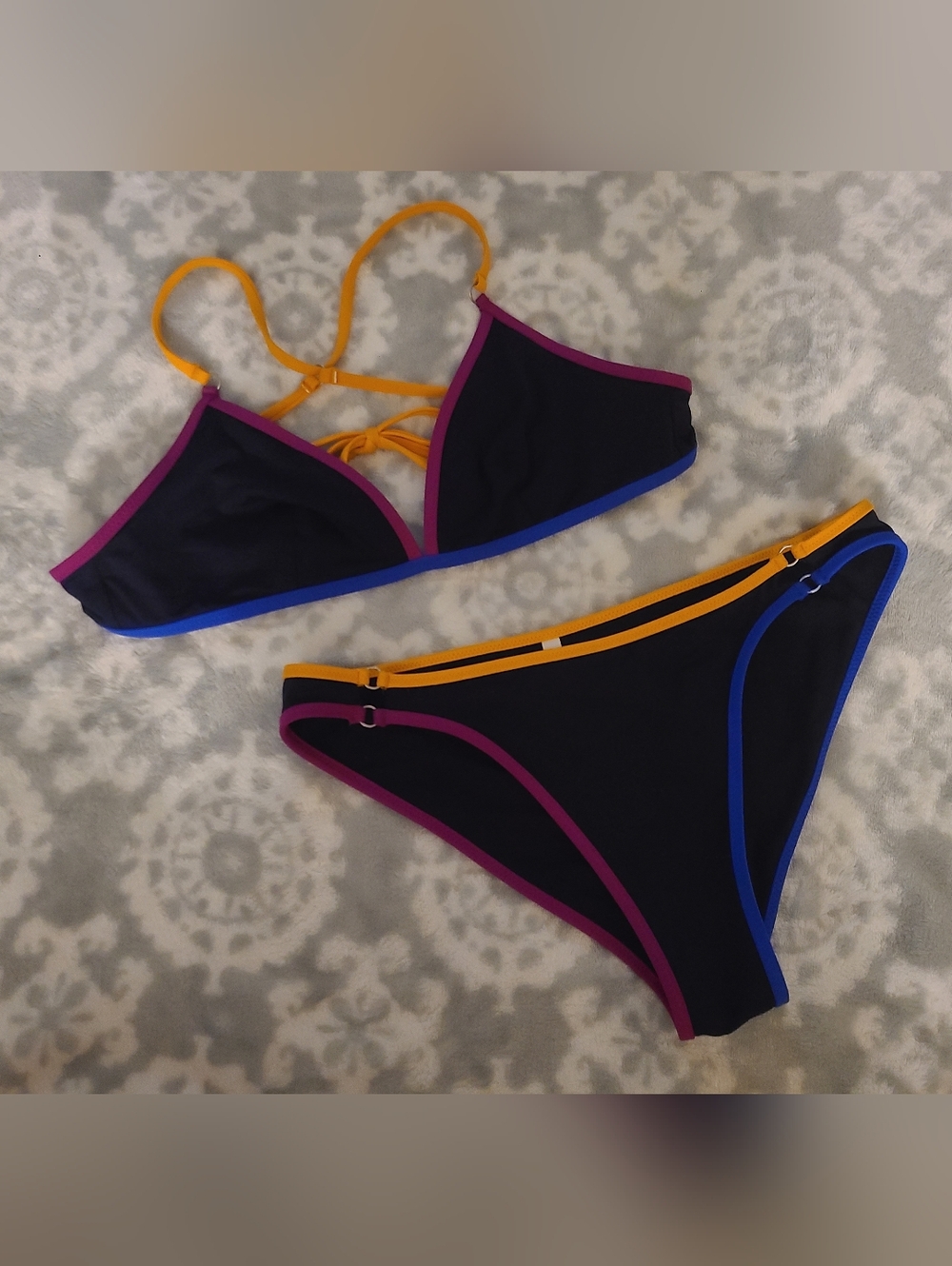 Athleta Black Kapalua Bikini Set Small
